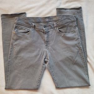 7 For All Mankind Women's Standard Gray Wash Jeans